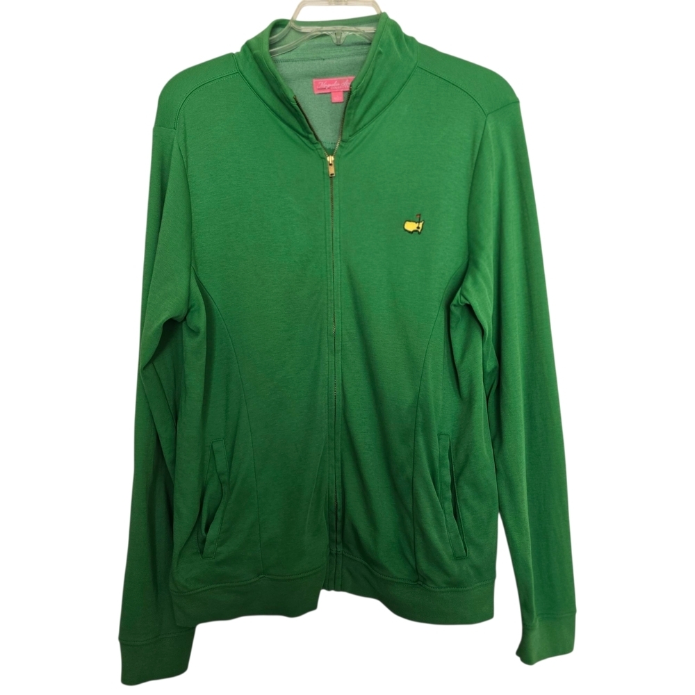 Magnolia Lane Collection Golf Augusta Masters Bright Green Zip-Up Jacket
